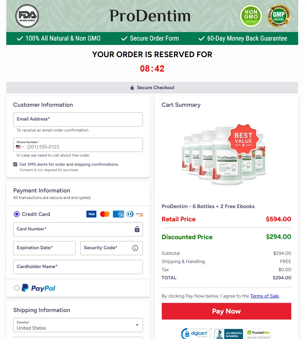 ProDentim -Secure-Checkout